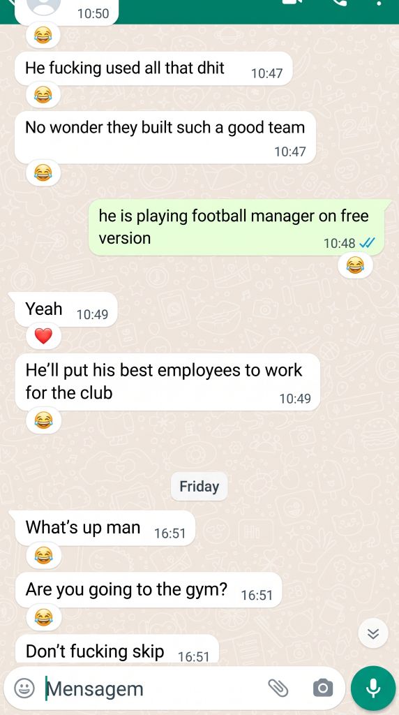Blurred conversation preview