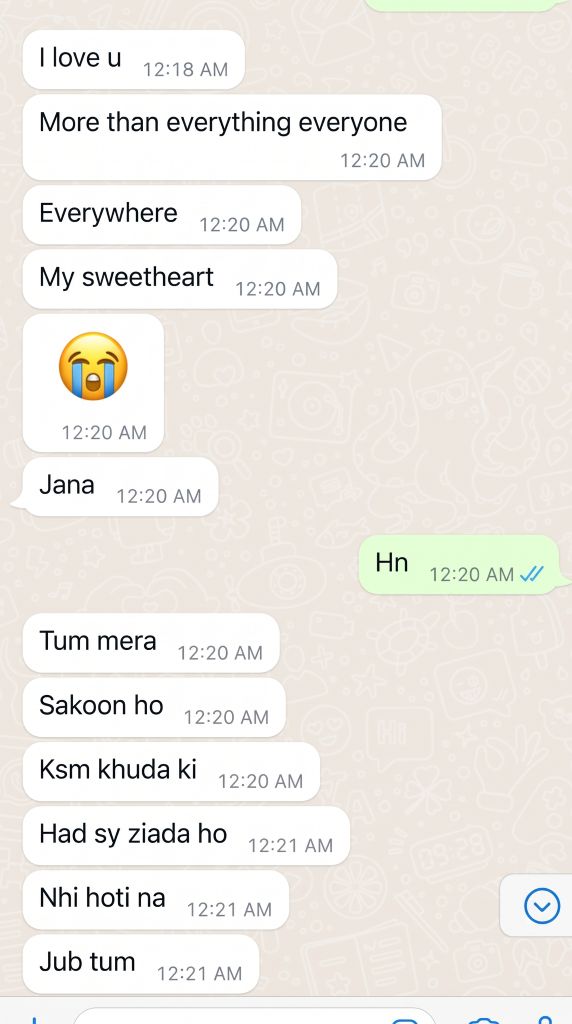 Blurred conversation preview