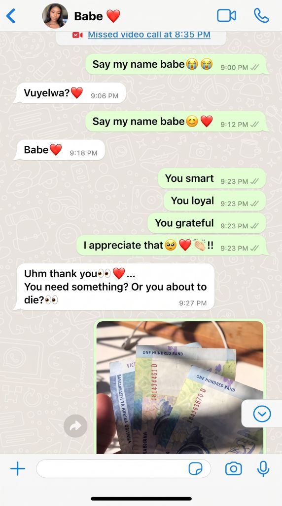 Blurred conversation preview